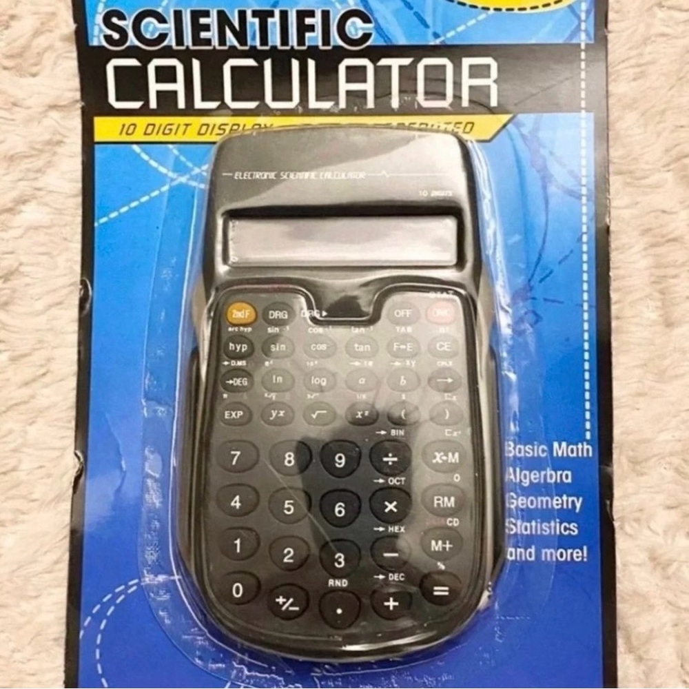 💞 New 50+ Function Scientific Calculator with Clip On Cover